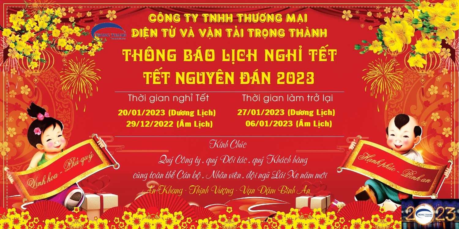 Lịch nghỉ tết Nguyên Đán 2023 – Lời tri ân